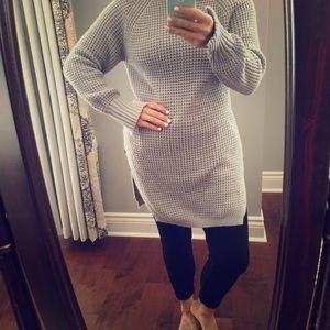 High End Sweater Dress Grey